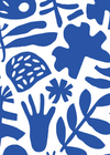 Abstract Blue Florals 2