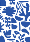 Abstract Blue Florals 3